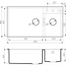 Мойка OMOIKIRI TEDORI 85-2-U-WH 4993943