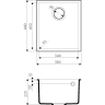 Мойка OMOIKIRI BOSEN 38-U-EV Tetogranit/эверест 4993231