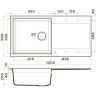 Мойка OMOIKIRI SAKAIME 100-BL Tetogranit/черный 4993884