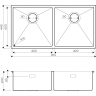 Мойка OMOIKIRI TAKI 86-2-GM 4993793