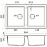 Мойка OMOIKIRI TEDORI 86-2-WH Tetogranit/белый 4993927